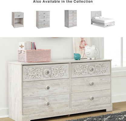 Paxberry Boho Dresser, Whitewash